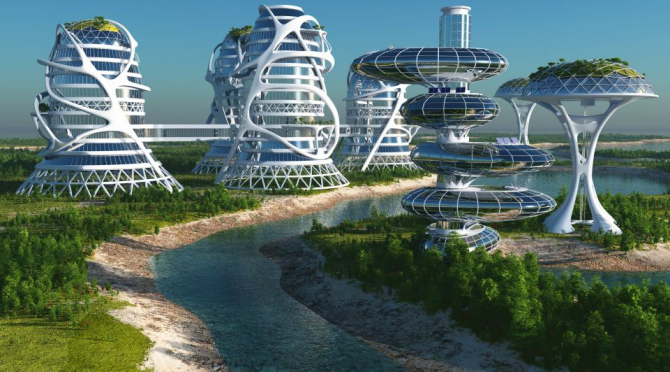 Oraș futurist