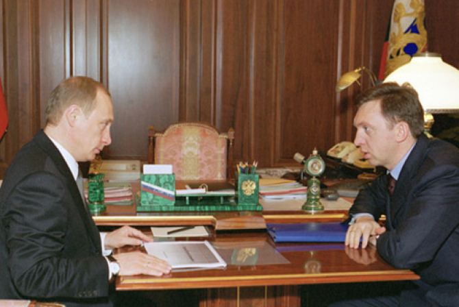 Vladimir Putin și Oleg Deripaska / Foto: kremlin.ru