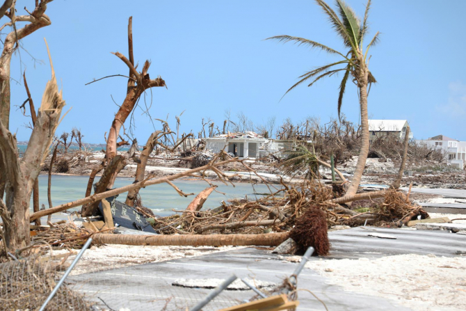 Insula Abaco, după trececrea uraganului Dorian / Foto: UNICEF
