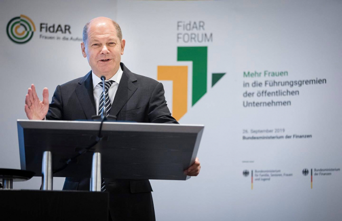 Ministrul german de Finanţe, Olaf Scholz
