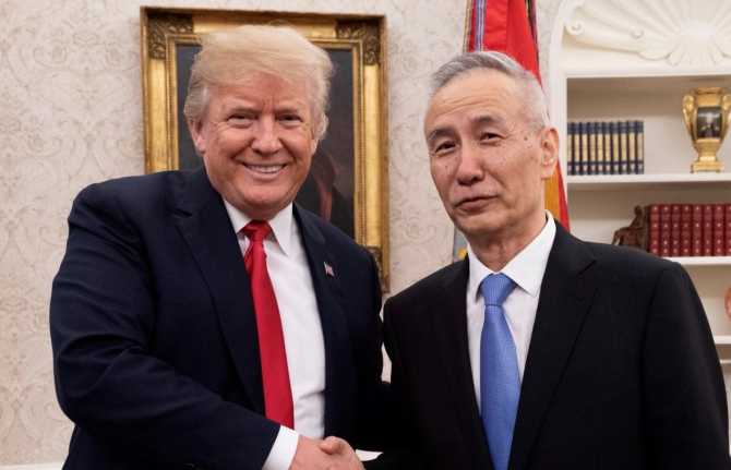 Trump și partenerul chinez de negocieri, Liu He