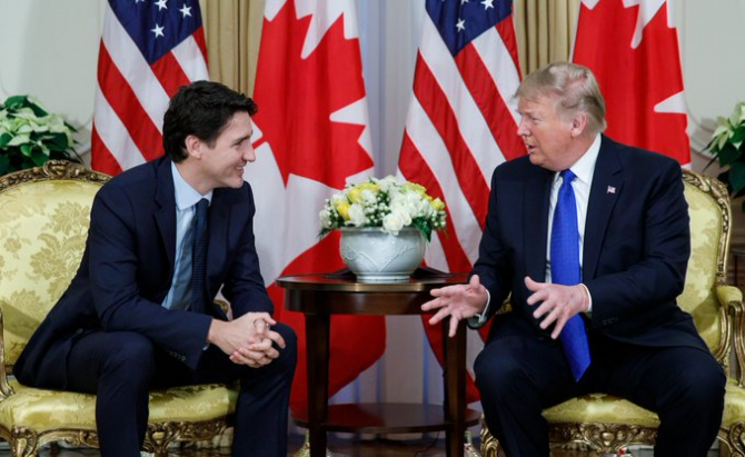 JUstin Trudeau și Donald Trump
