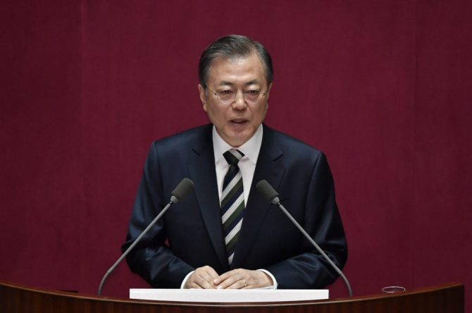 Preşedintele sud-coreean Moon Jae-in