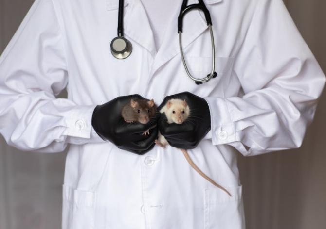 Un hibrid de șoarece-om creat la Universitatea de Stat din New York și Roswell Park Cancer Center conține aproximativ 4% din celulele umane