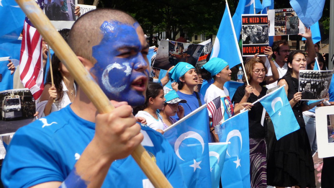 Protest al populației uigure