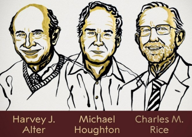 Harvey J. Alter, Michael Houghton și Charles M. Rice