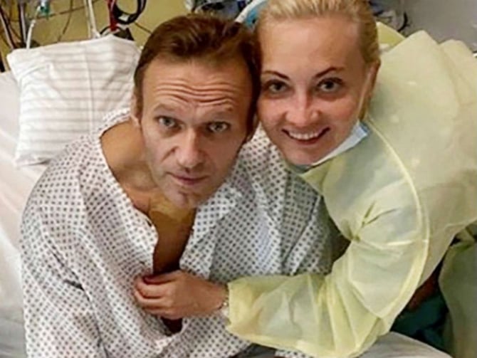 Alexei Navalîi și Iulia Navalîia