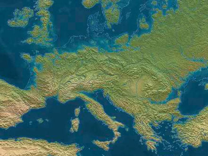 O mare parte din continentul european ar dispărea sub ape