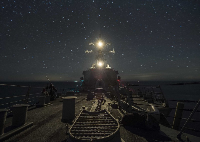 Distrugătorul USS Carney, în Marea Neagră / Flickr / US Navy