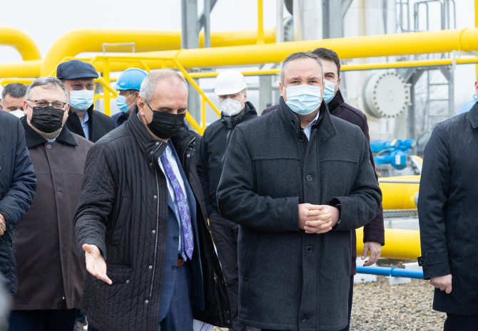 Premierul Nicolae Ciucă a efectiat p deplasare la o stație de gaze naturale