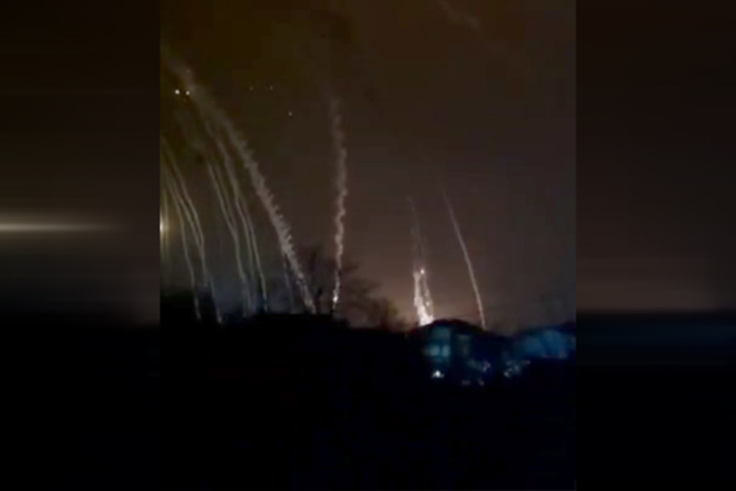Kievul este sub tirul rachetelor rusești / Foto: captură video