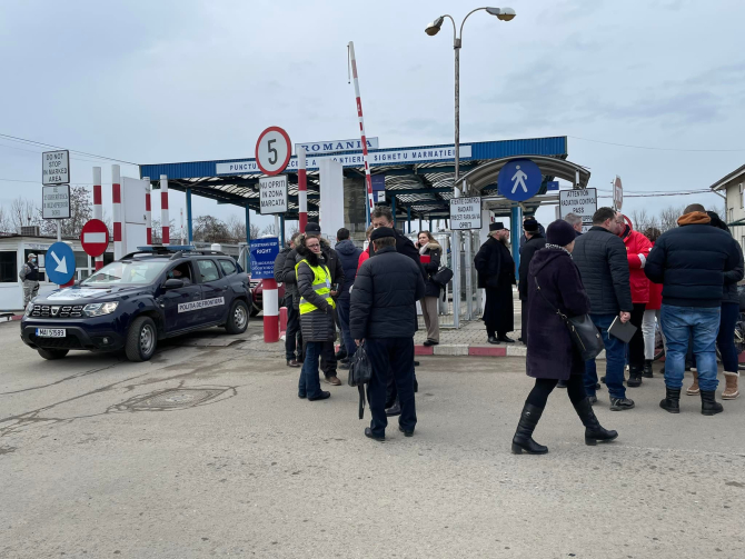 Punctul de trecere a frontierei Sighetul Marmației  / Foto: Maramedia