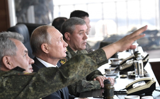 Serghei Șoigu și Vladimir Putin / Foto: kremlin.ru
