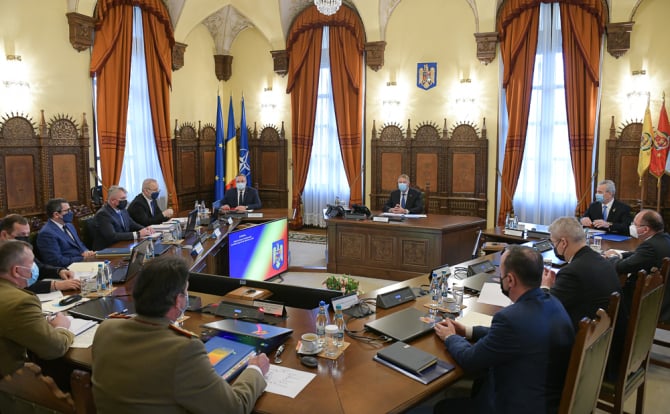 Ședința CSAT / Foto: presidency.ro