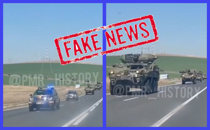 MApN semnalează un fake-news: Vehiculele americane nu pleacă din România spre Ucraina / FOTO: Facebook