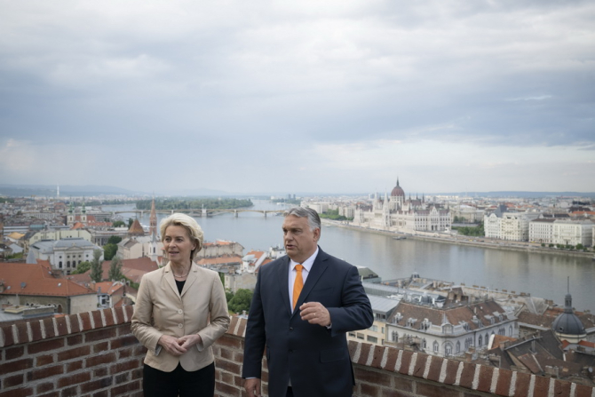 Ursula von der Leyen și Viktor Orban / Foto: MTI