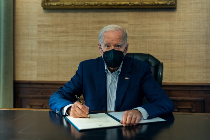 Președintele Joe Biden a lucrat în perioada de carantină