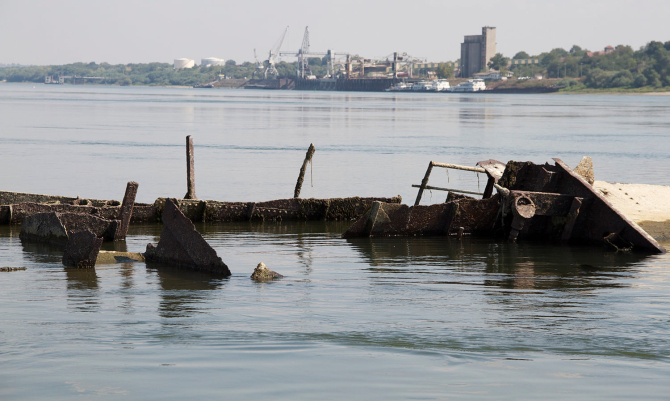 NU este chiar prima oară când scheletele epavelor navelor de război ies la iveală din apele Dunării