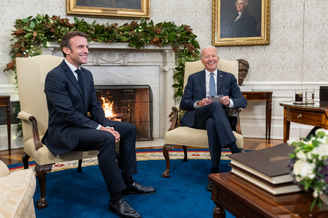 Vizita președintelui Macron în SUA pare să-și fi atins scopul / Foto: Facebook Casa Albă