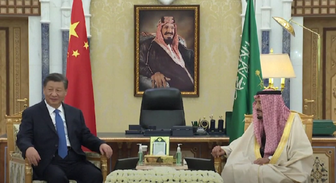 Xi Jinping și regele Arabiei Saudite