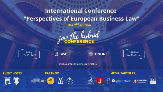 Conferința Internațională „Perspectives of European Business Law”