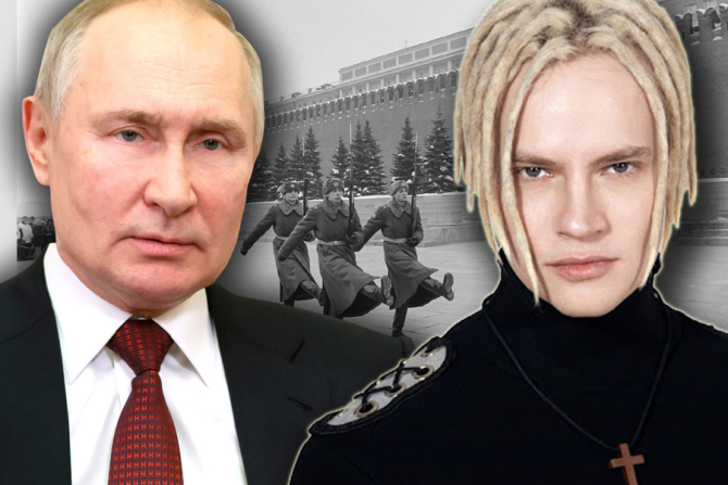 Vladimir Putin are la îndemână un contingent de artiști aserviți între care se numără și Șaman / Grafică: DCBusiness