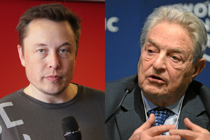Elon Musk și George Soros