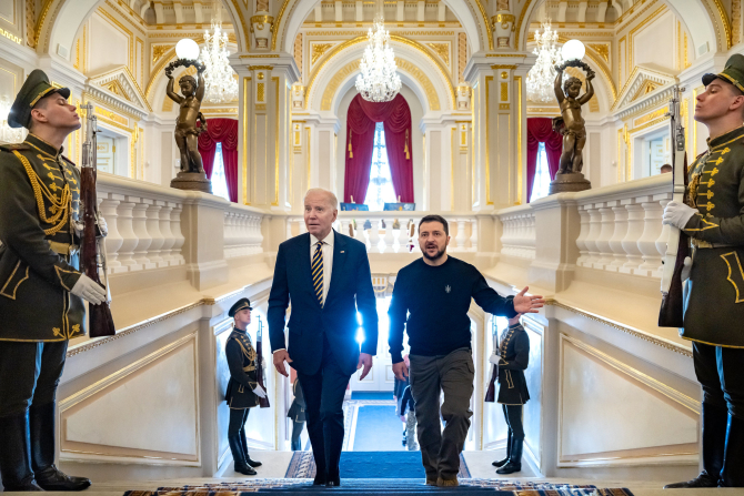 Joe Biden și Volodimir Zelenski