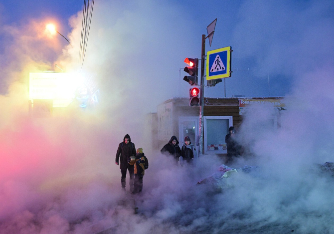 Au crăpat conductele / FOTO: Gazeta.ru