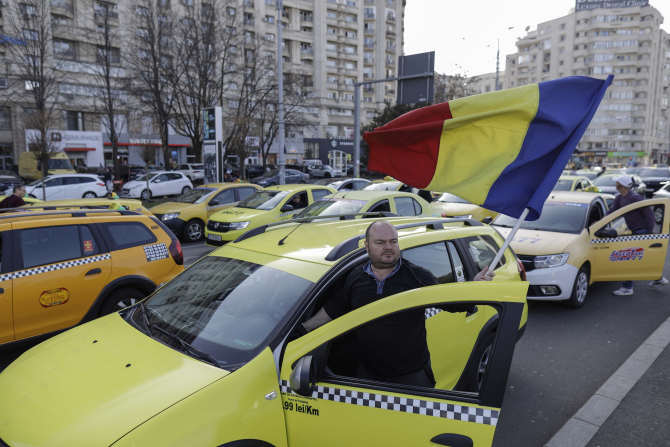 Taximetriști protesterază / Foto arhivă: Octav Ganea / Inquam Photos